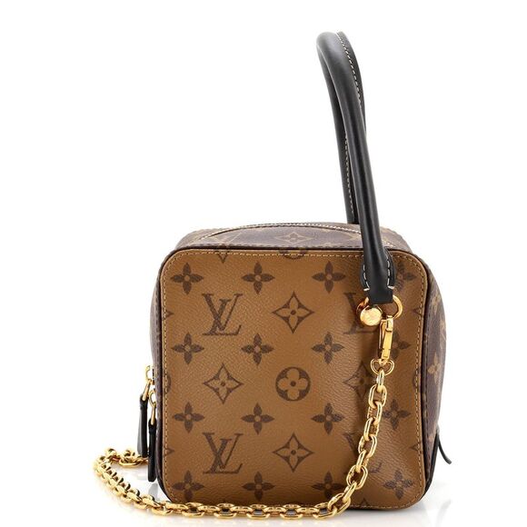 Louis Vuitton Square Bag Reverse Monogram Canvas Brown - Picture 1 of 7